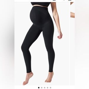 Blanqi Everyday Maternity Belly Support Leggings Black Size XS New